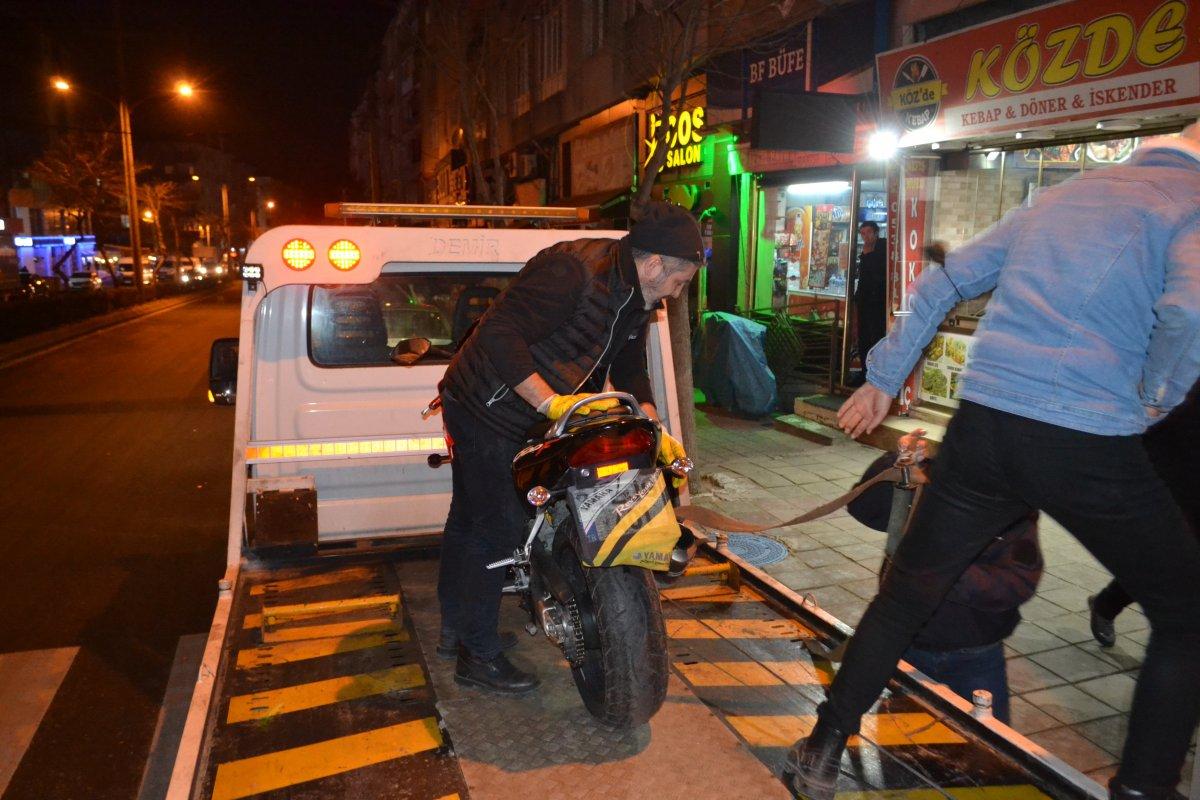 Tekirdağ'da motosikletli maskeyi plakaya taktı, 8 bin 895 lira ceza yedi