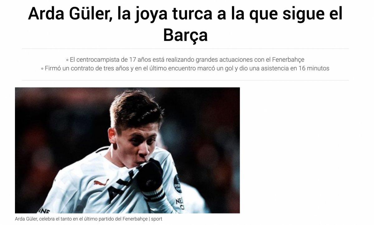 Arda Güler, Barcelona'nın takibinde