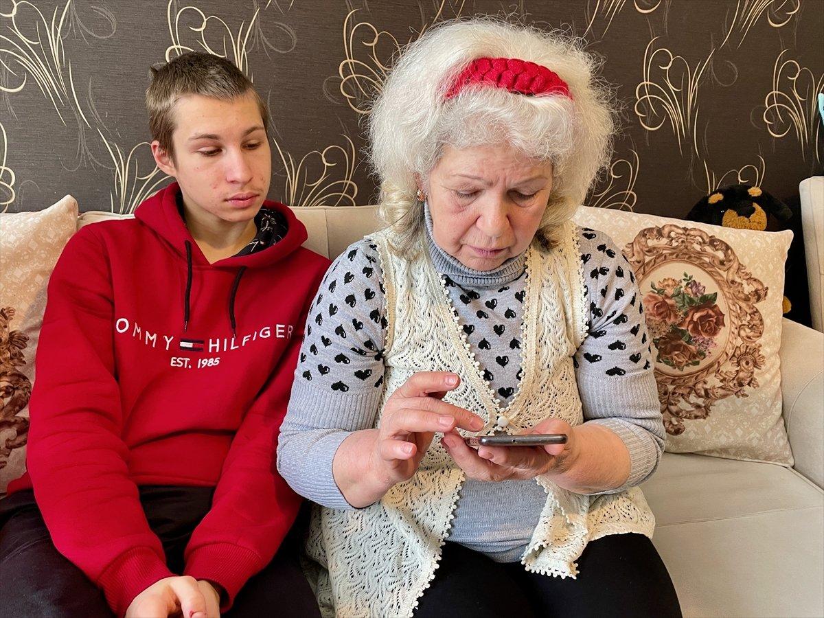 Ukraynalı kadın, torunuyla Türkiye'ye sığındı