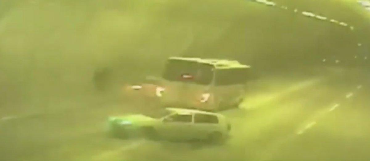 Bolu Dağı Tüneli'nde meydana gelen kazanın kamera görüntüsü