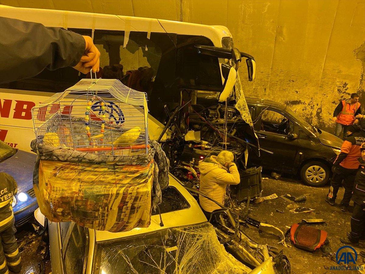 Fahrettin Koca'dan Bolu Tüneli'ndeki kazaya ilişkin açıklama