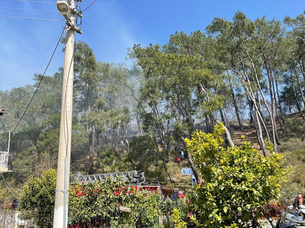 Muğla'da, ormanlık alanda çıkan yangın söndürüldü