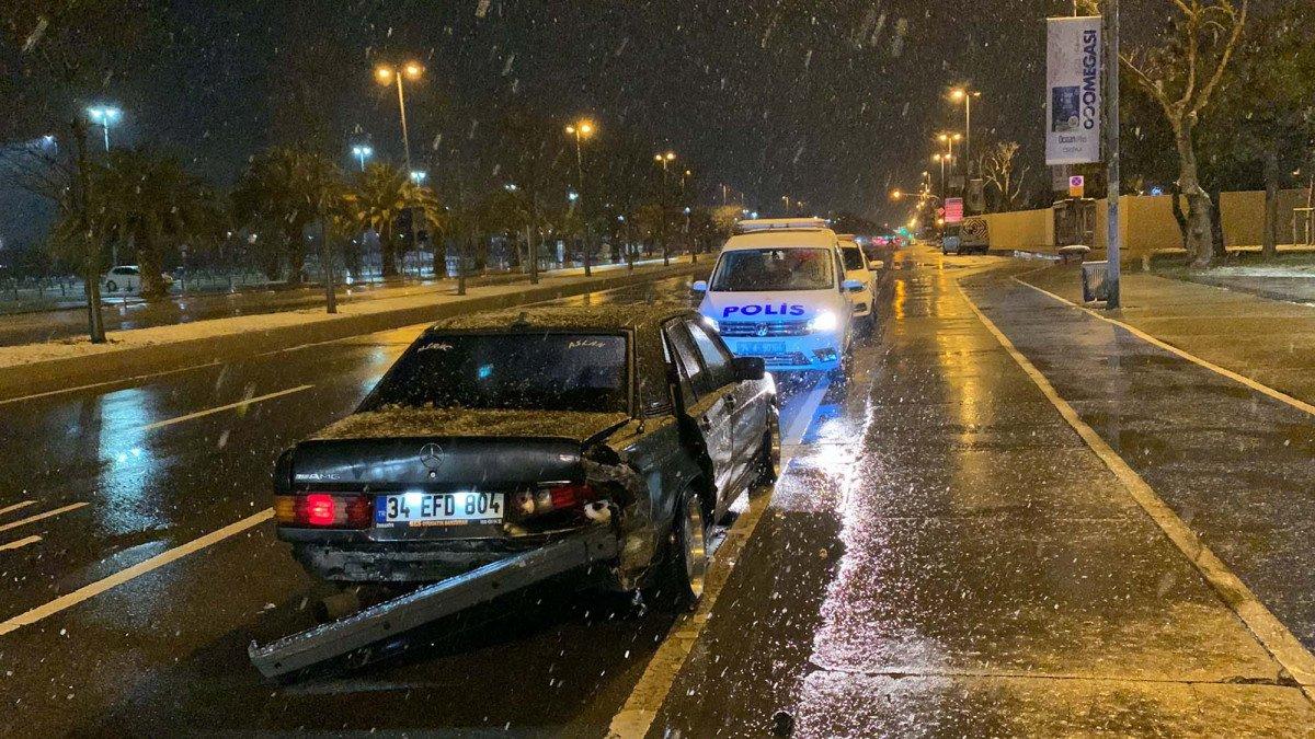 Maltepe'de, alkollü sürücüye eşinin önünde saldırı