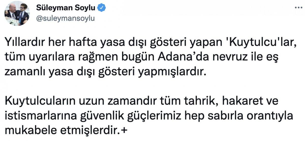 İçişleri Bakanı Soylu'dan Kuytulcular hakkında açıklama