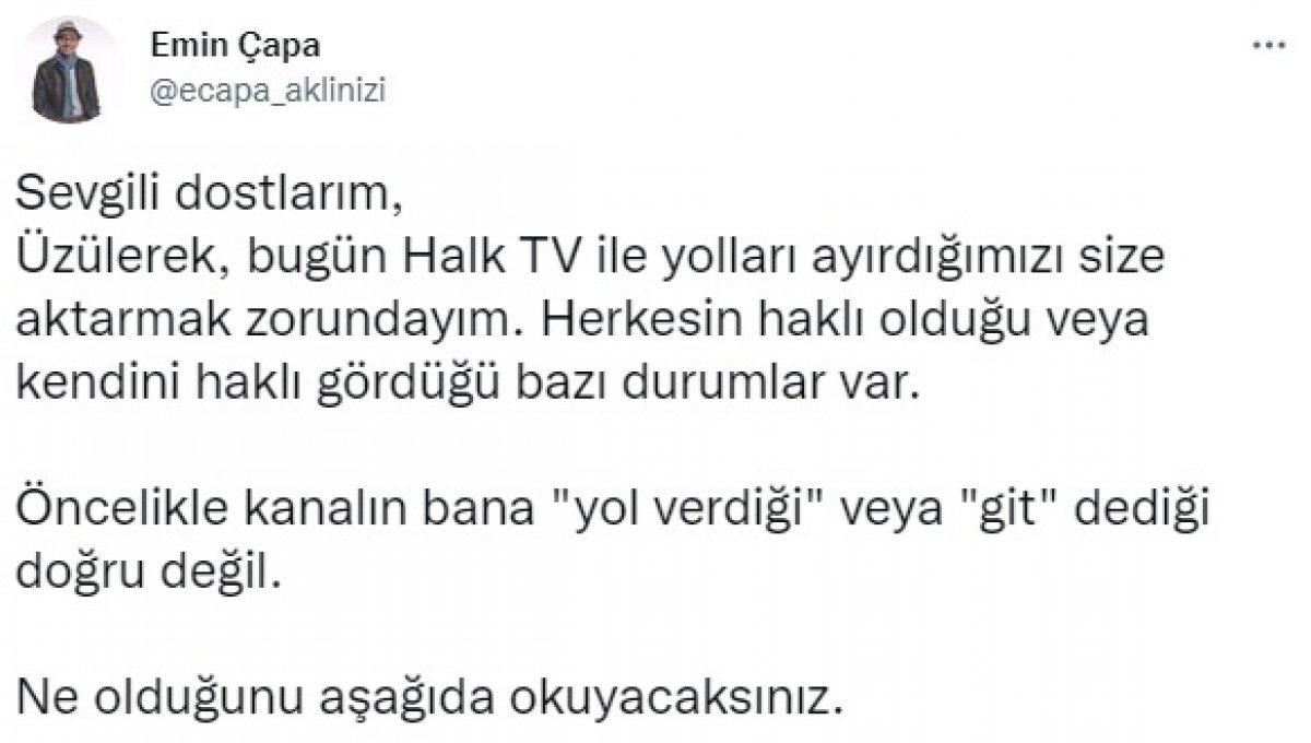 Halk TV, Özlem Gürses ve Emin Çapa ile yolları ayırdı