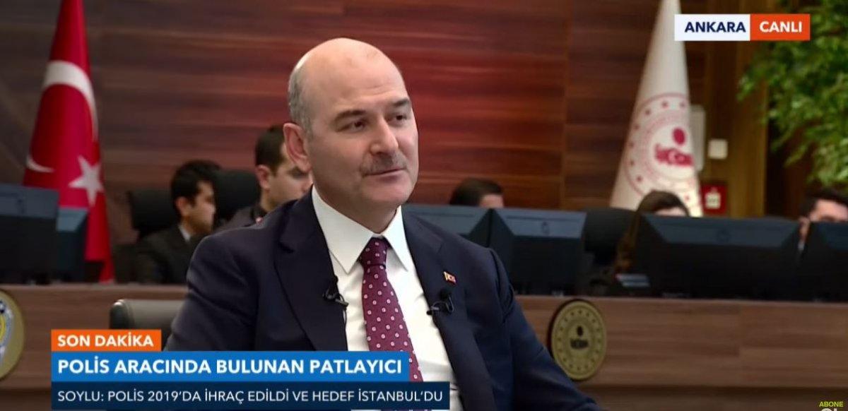 Süleyman Soylu'dan Hakkari'de patlayıcıyla yakalanan polisle ilgili açıklama