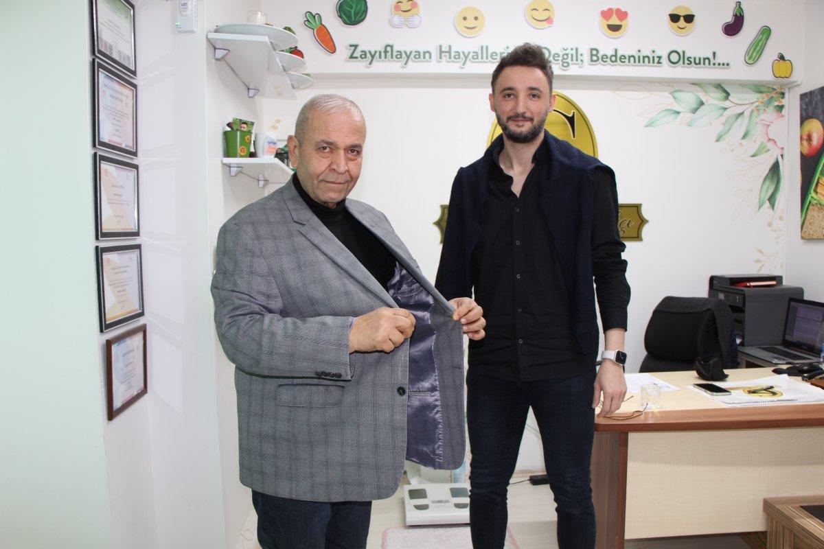 Amasya’da yaşlı adam verdiği kilolarla hayata yeniden tutundu