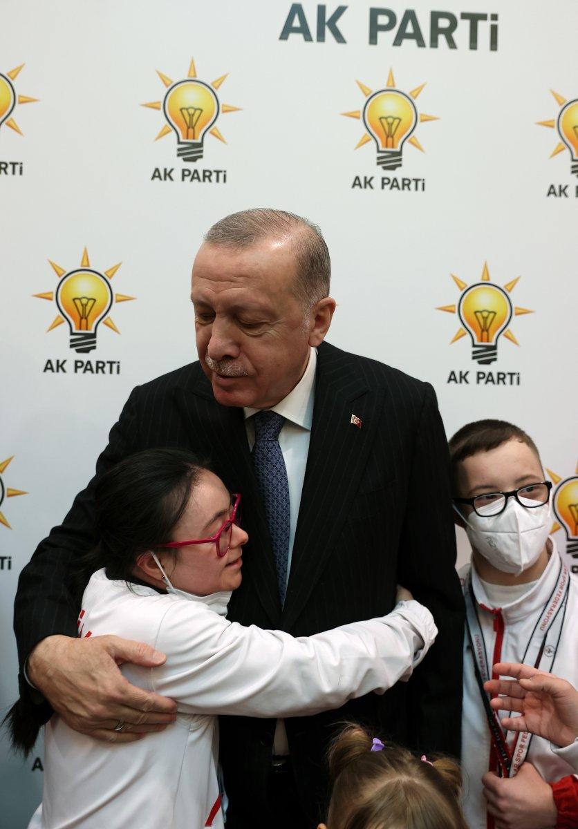 Cumhurbaşkanı Erdoğan, özel sporcuları kabul etti