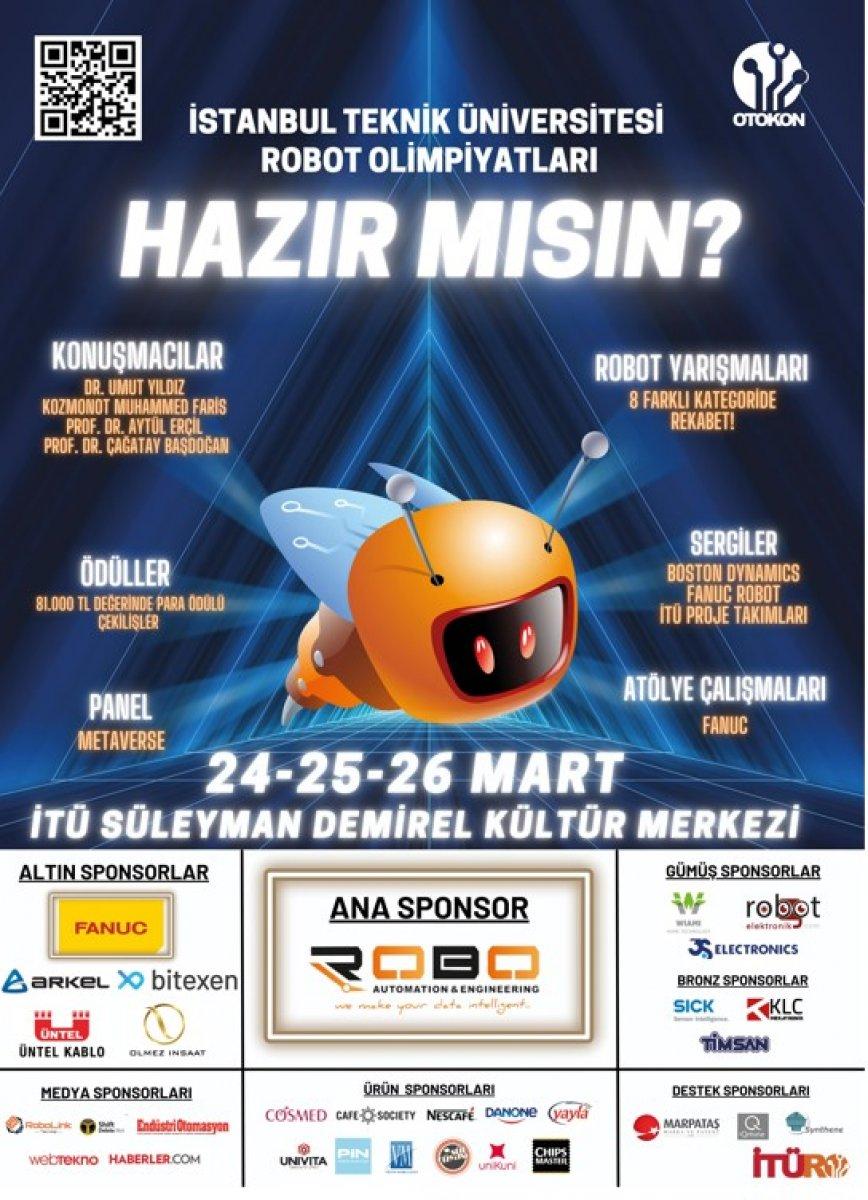 İstanbul Teknik Üniversitesi Robot Olimpiyatları 2022 Bitexen Sponsorluğunda 24-25-26 Mart’ta Başlayacak