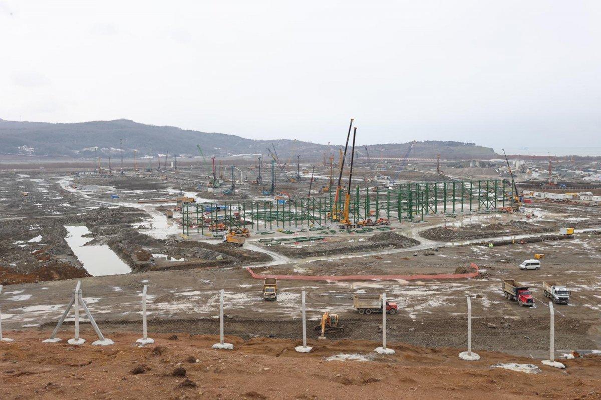 Fatih Dönmez, Filyos Doğal Gaz İşleme Tesisleri'nde incelemede bulundu