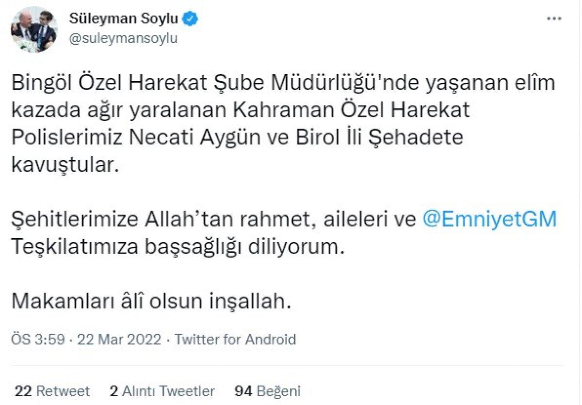Bingöl'de Özel Harekat Şube Müdürlüğü'nde patlama