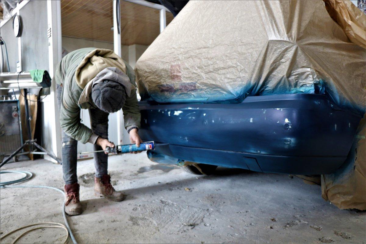 Kazaları beraberinde getiren kar yağışı sonrasında kaportacılarda yoğunluk