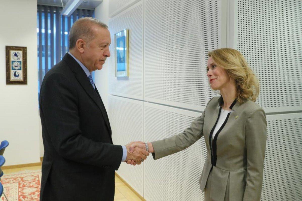 Cumhurbaşkanı Erdoğan, Estonya Başbakanı Kallas ile görüştü