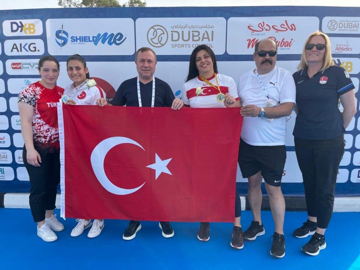 Özel sporcu Mihriban Korkmaz, Dubai'de altın madalya kazandı