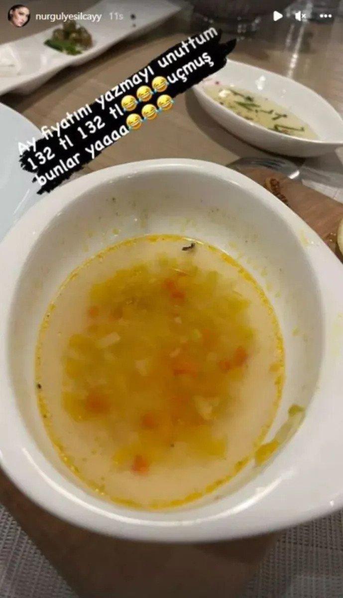 Nurgül Yeşilçay çorba fiyatlarına isyan etti