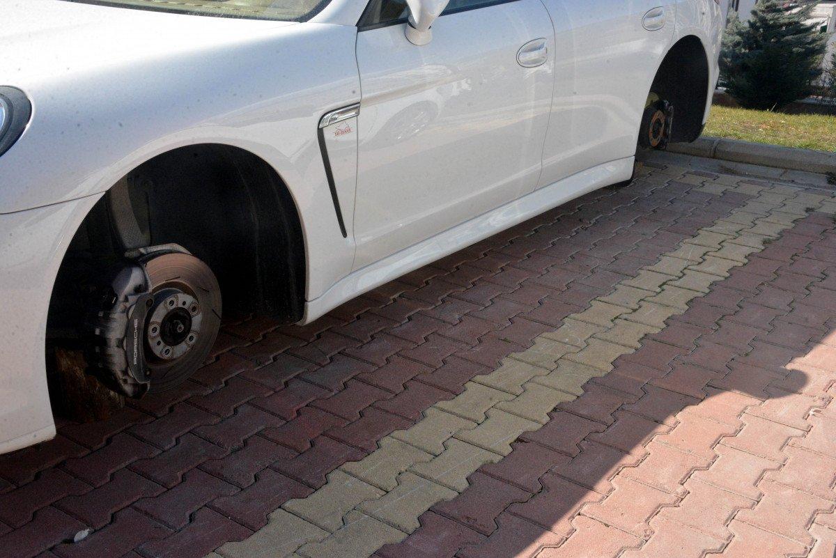 Kahramanmaraş’ta, otomobilin 28 bin lira değerindeki lastikleri kesildi