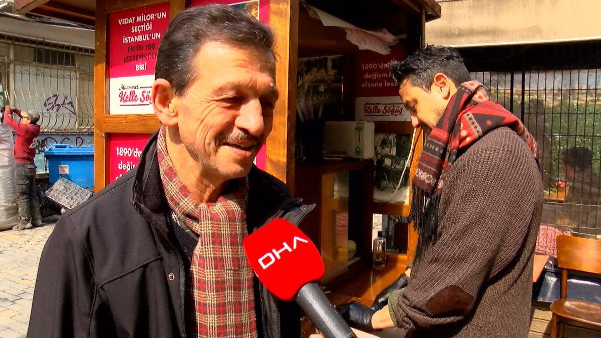 Japon Yuji, Kadıköy'de kelle söğüş satıyor