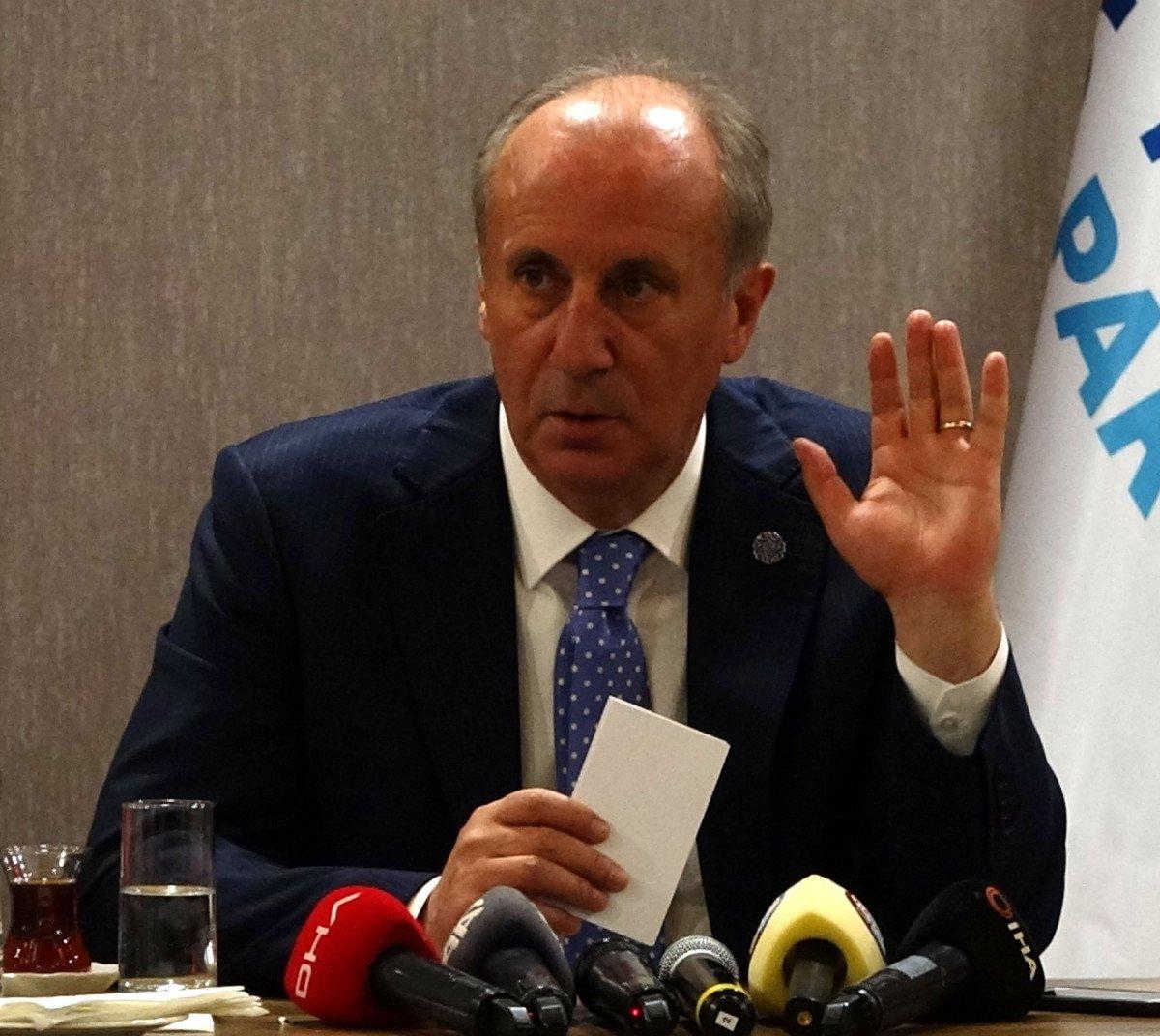 Muharrem İnce: Seçimlere tek başımıza gireceğiz
