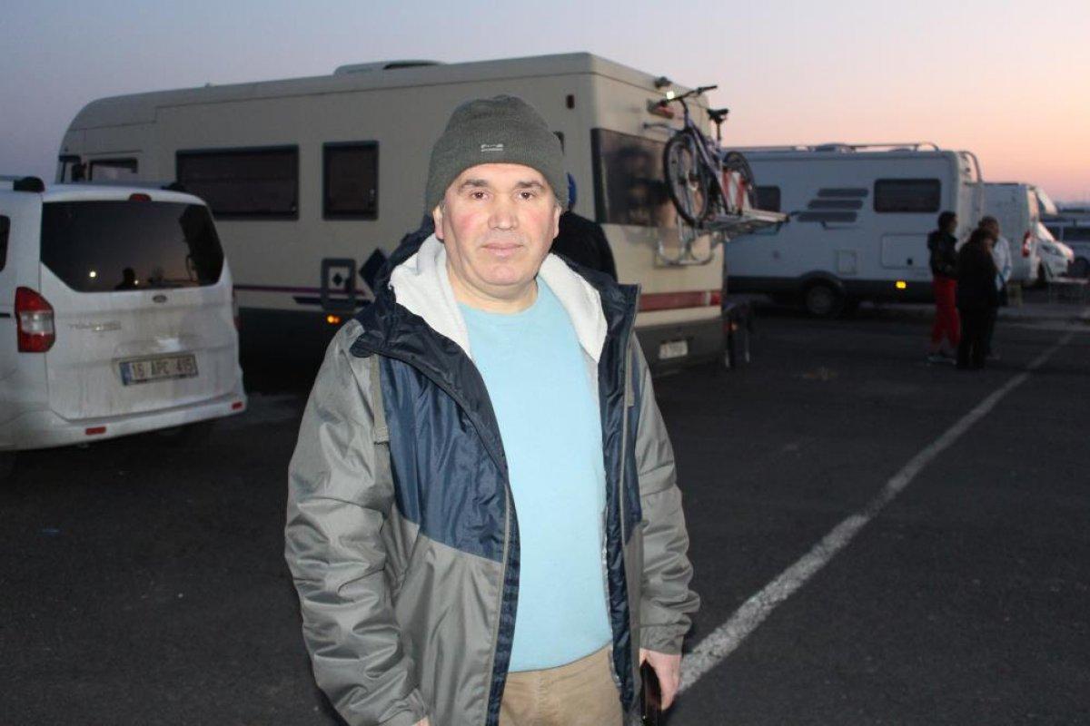 Bulgar karavancılar Tekirdağ'a gelmeye başladı