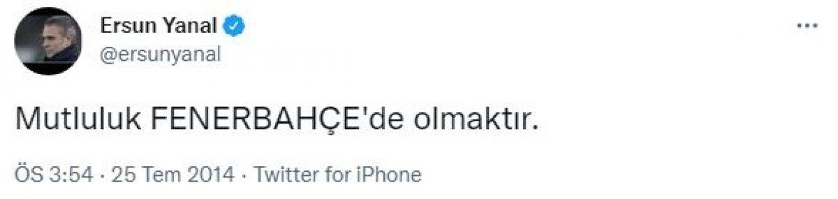 Ersun Yanal: İhtiyaç olursa Fenerbahçe'ye dönerim