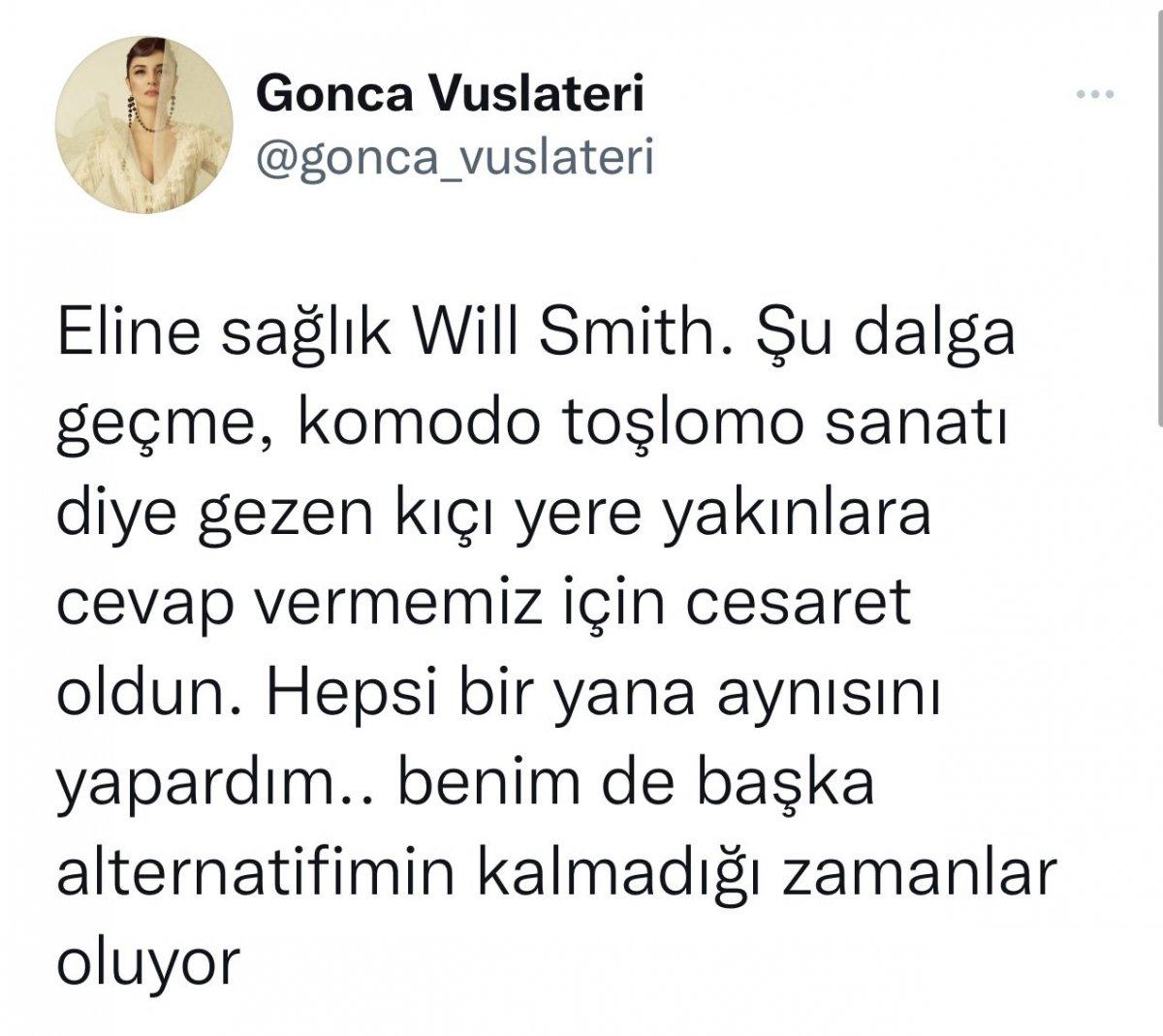 Gonca Vuslateri'den Will Smith'e: Eline Sağlık