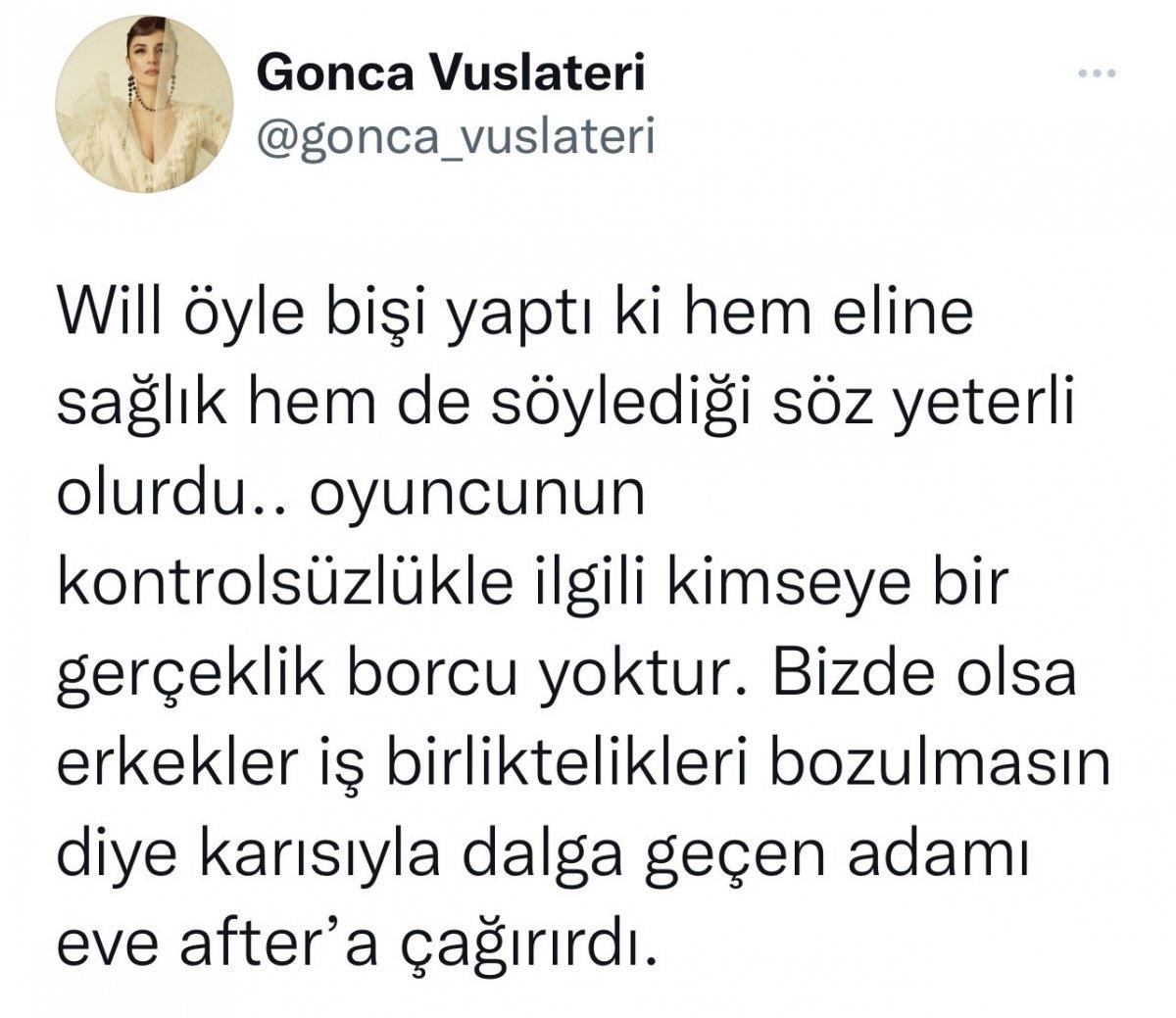 Gonca Vuslateri'den Will Smith'e: Eline Sağlık