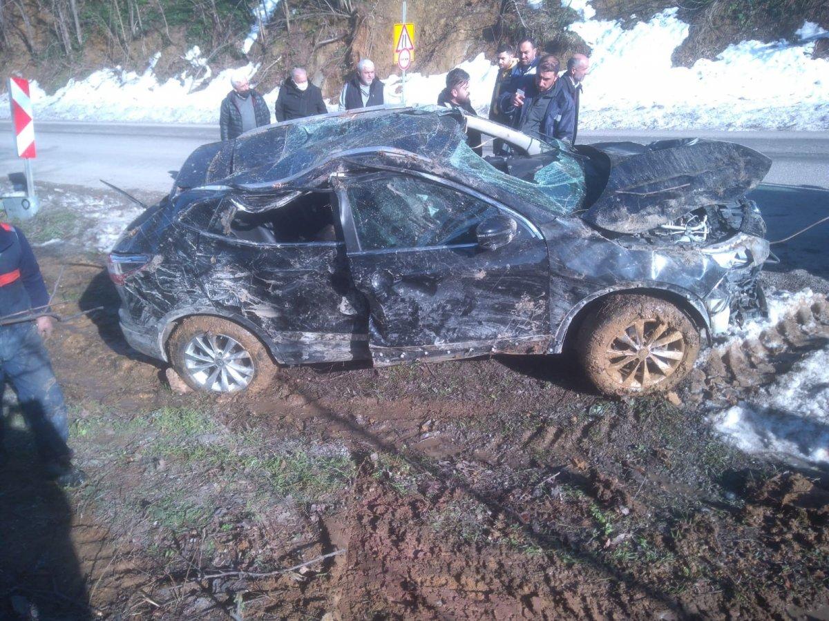 Kastamonu'da uçurumdan düşen araçtaki şehit annesi ve babası yaralandı
