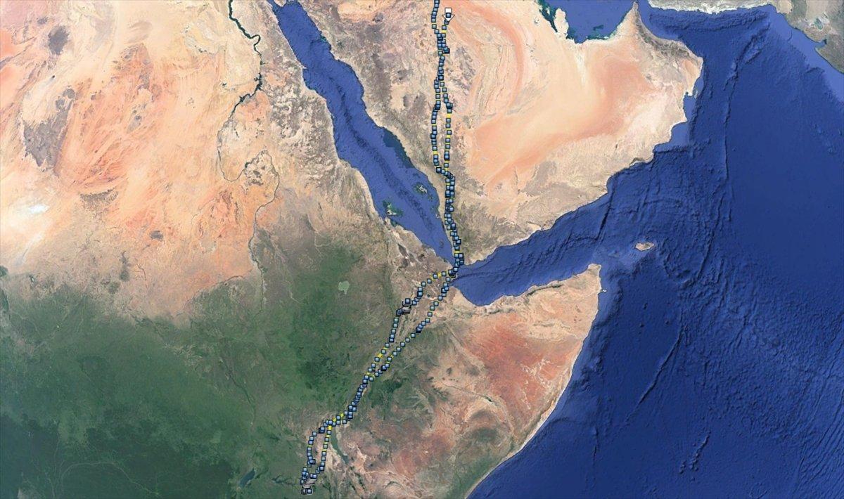 Iğdır’dan yola çıkan kartal, 6 ayda 20 bin kilometre uçtu
