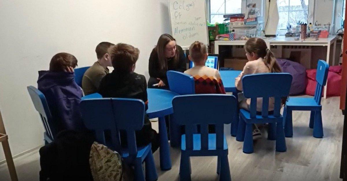 Ukraynalı çocuklar Türkçe öğreniyor