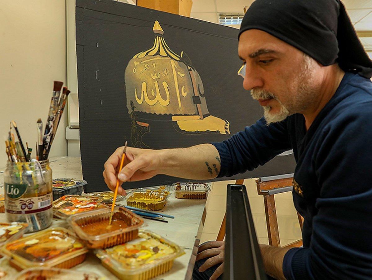 Padişah miğferleri sanat atölyelerine ilham kaynağı oldu