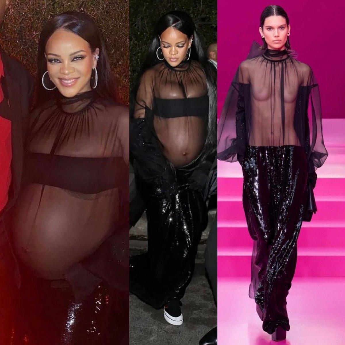 Rihanna'nın parti kıyafeti