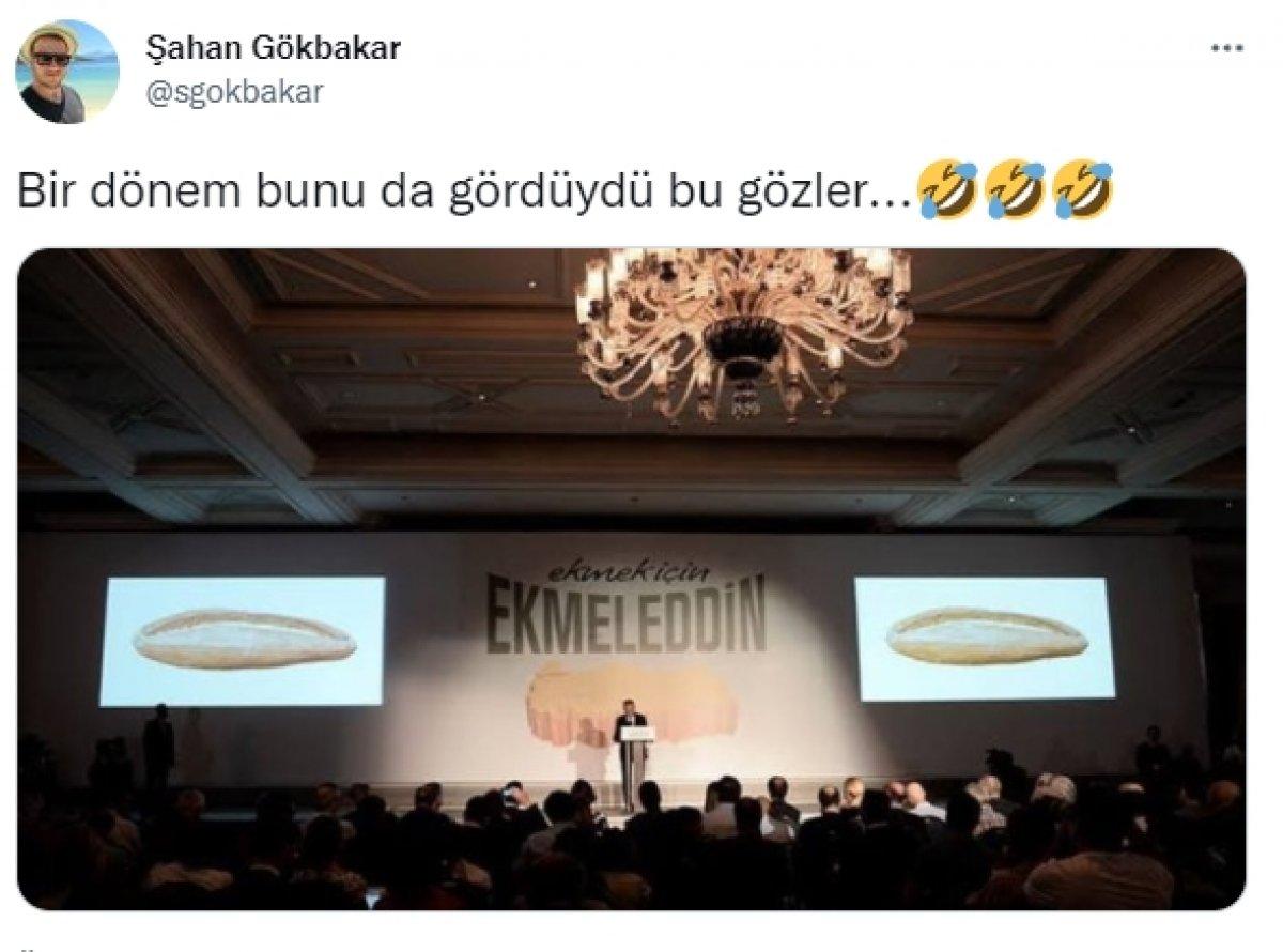 Şahan Gökbakar'dan 'Ekmek için Ekmeleddin' hatırlatması
