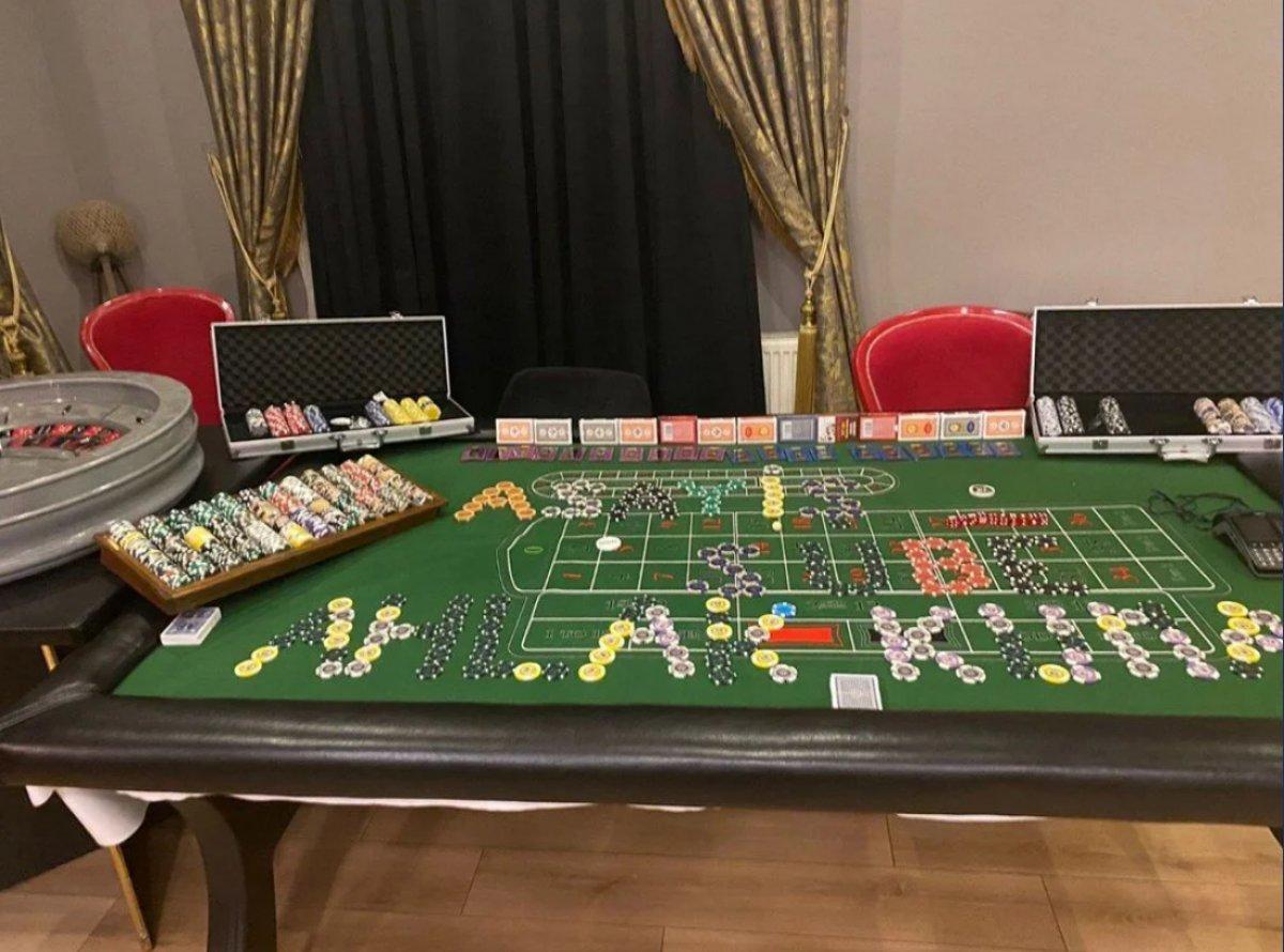 Büyükçekmece'de kumarhaneye çevrilen villaya baskın