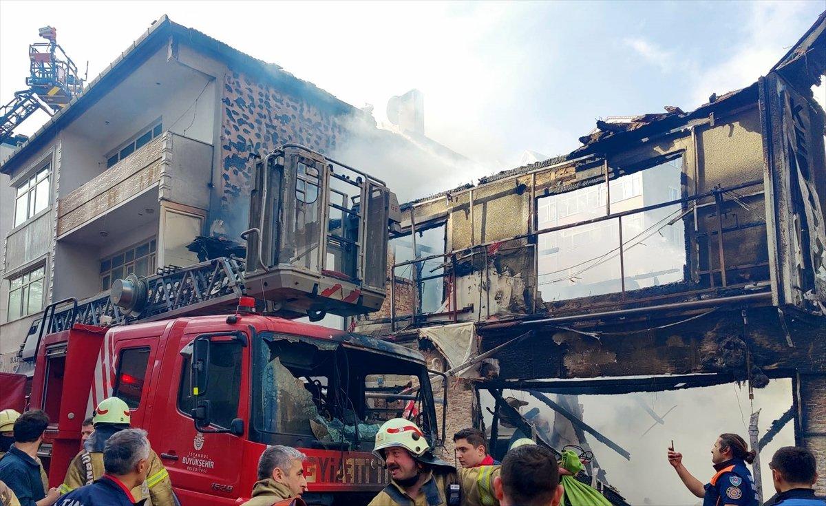 Sarıyer'de kebapçı dükkanında yangın çıktı