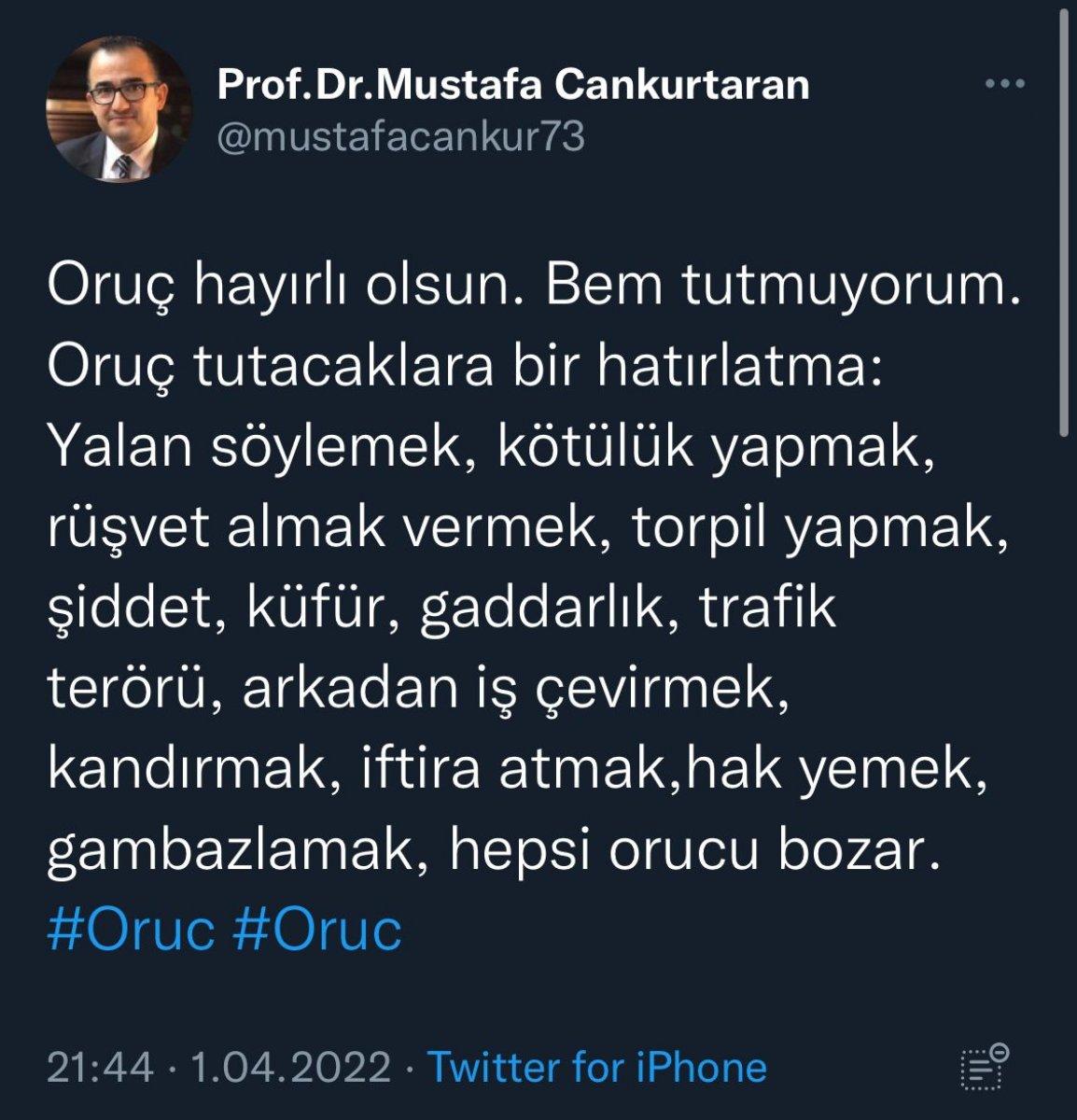 Profesörün oruç fetvası tepki topladı