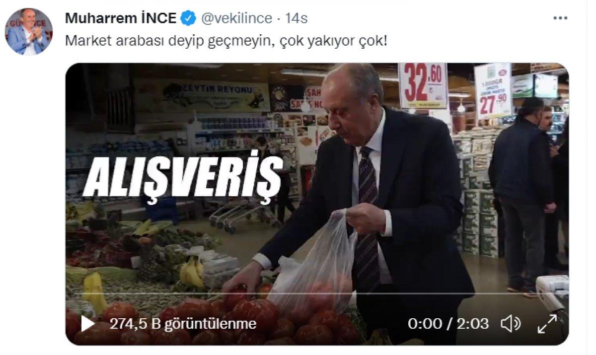 Muharrem İnce Ramazan alışverişine çıktı