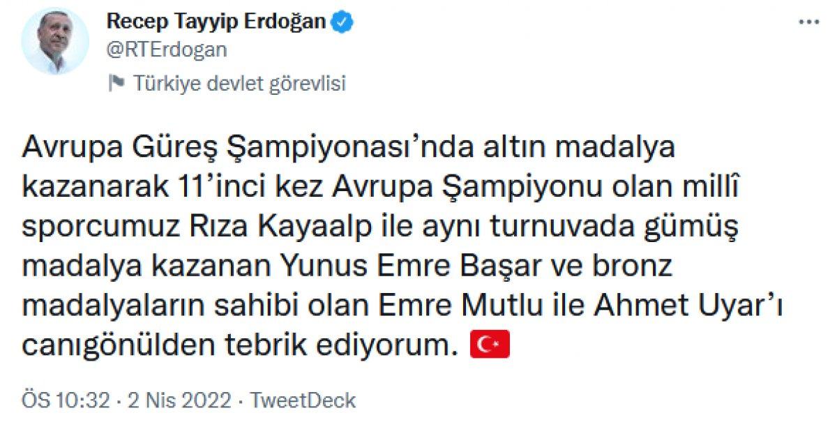Rıza Kayaalp Avrupa Güreş Şampiyonası'nda altın madalya kazandı