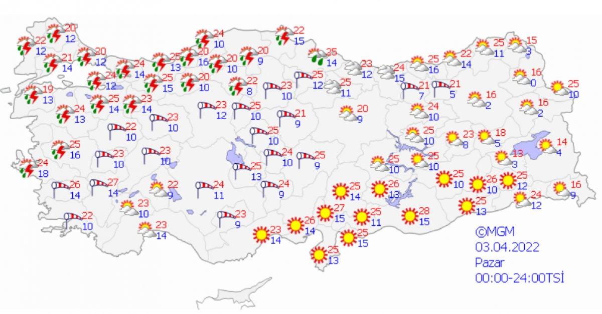 Meteoroloji, 49 il için turuncu ve sarı kodlu uyarıda bulundu