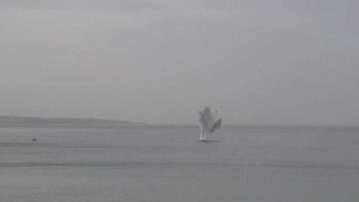 MSB, Boğaz ve İğneada açıklarındaki mayınların imha edilme anlarını paylaştı