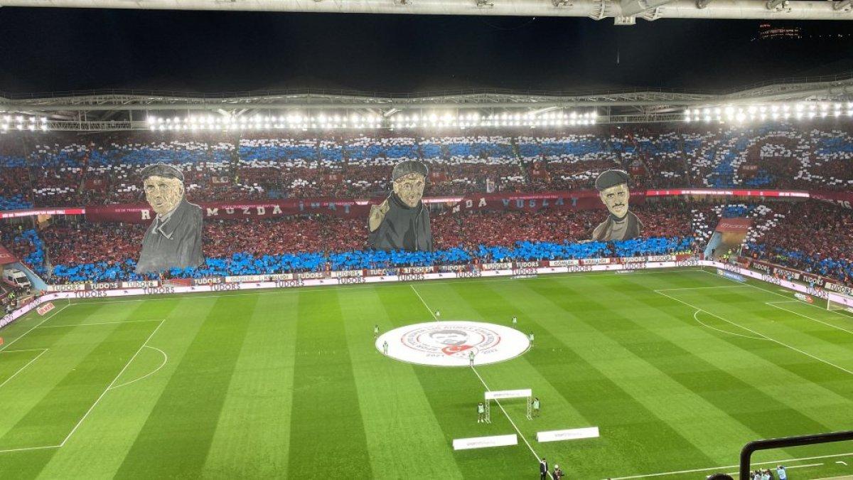 Trabzonspor'dan derbi koreografisi