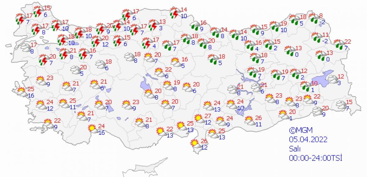 Meteoroloji, 49 il için turuncu ve sarı kodlu uyarıda bulundu