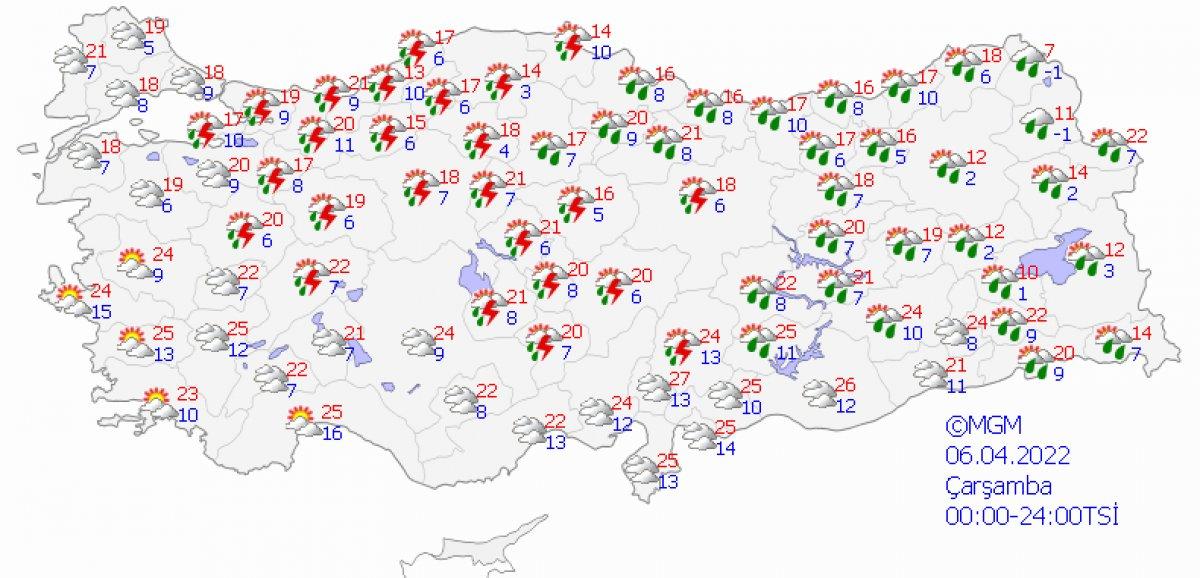 Meteoroloji, 49 il için turuncu ve sarı kodlu uyarıda bulundu