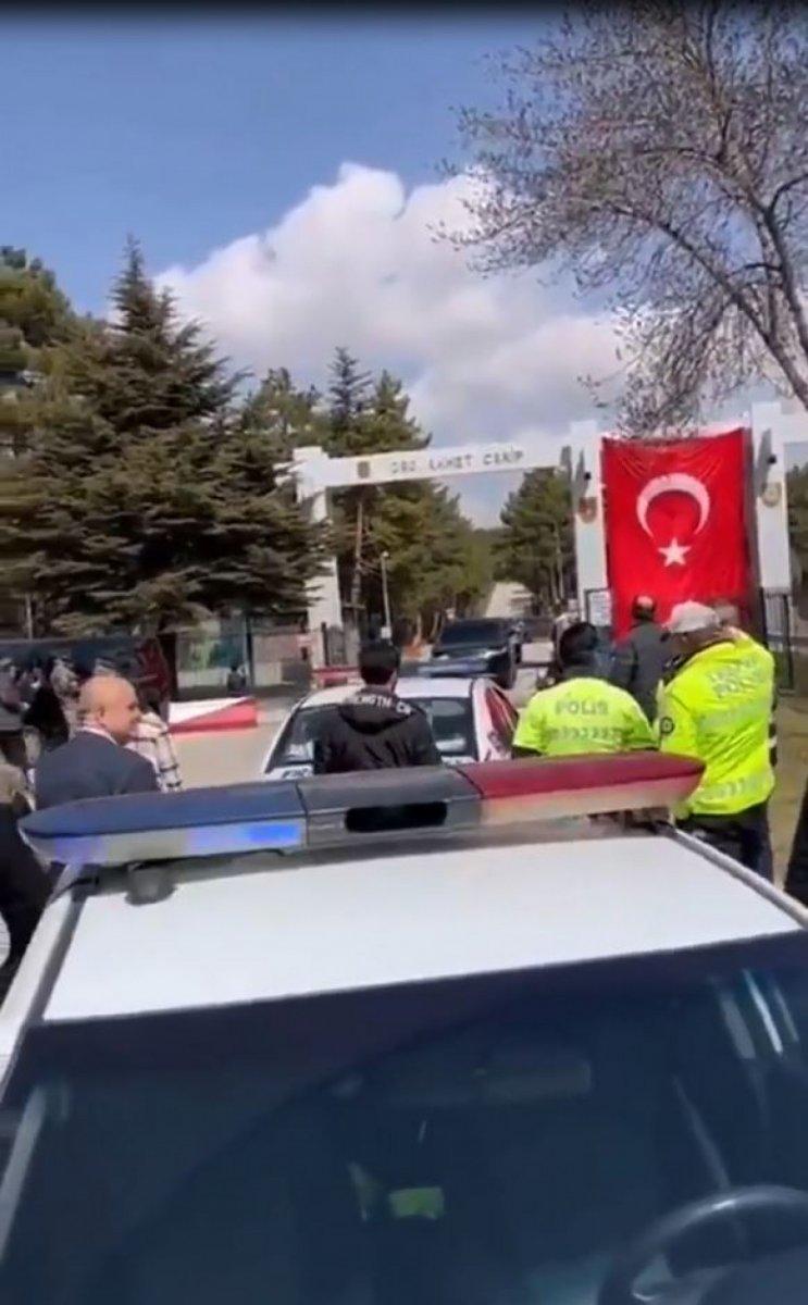 Ankara’da, kışladan konvoy ile çıkış görüntülerine inceleme
