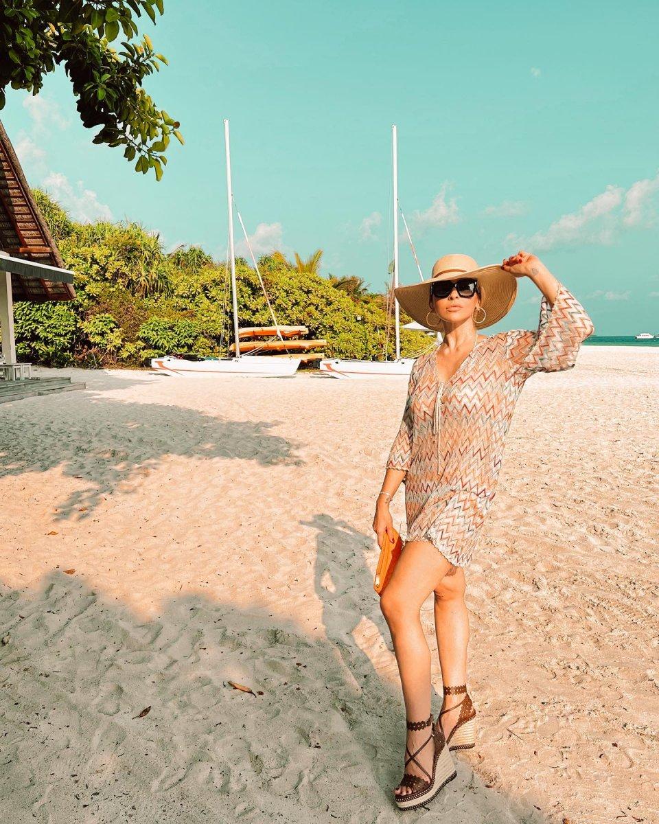 Hadise ile Mehmet Dinçerler'in Maldivler tatilinden kareler