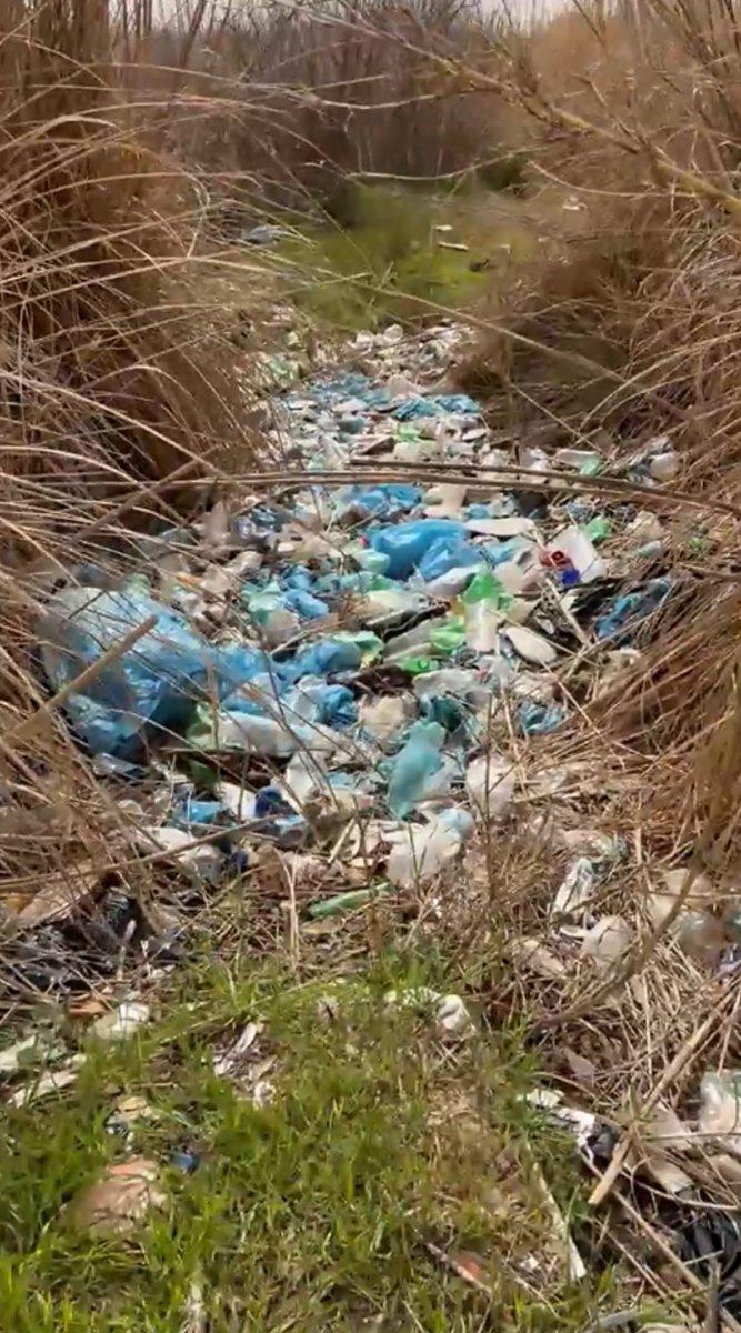 Antalya’da, ormanın içinde bulunan çöp yığını tepki çekti