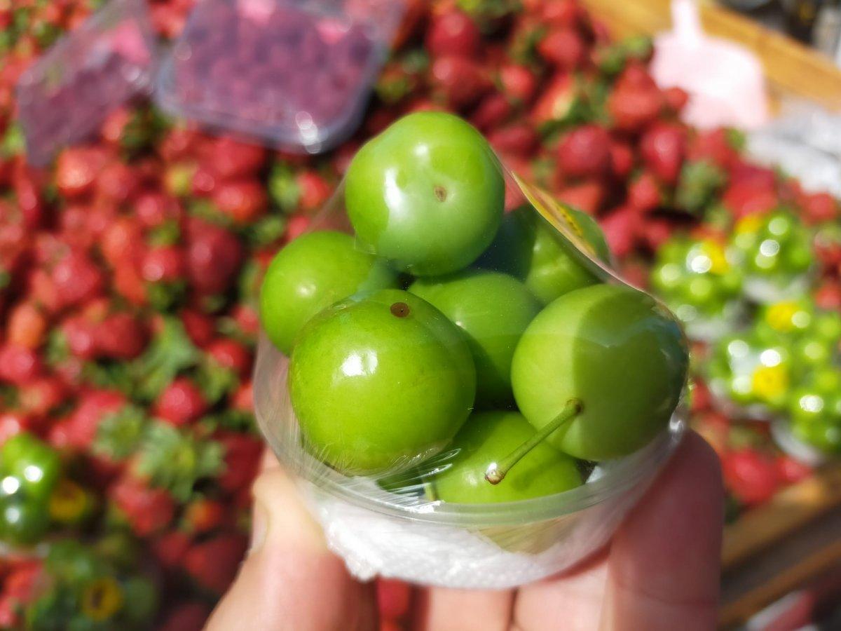 Yazın vazgeçilmezi erik tanesi 3 liradan tezgahlarda