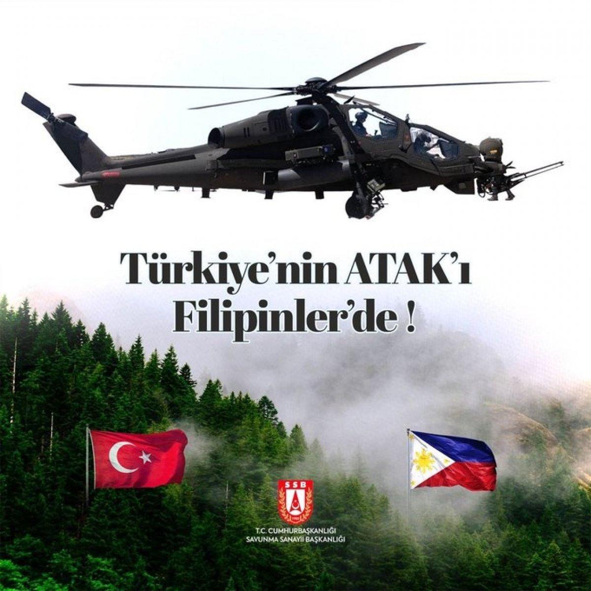 Atak helikopterleri ilk kez yurt dışına teslim edildi