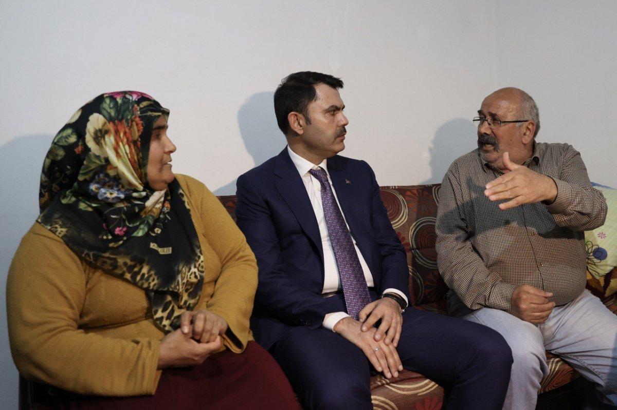 Murat Kurum, Sincan’da Aydın Ailesi'ni ziyaret etti