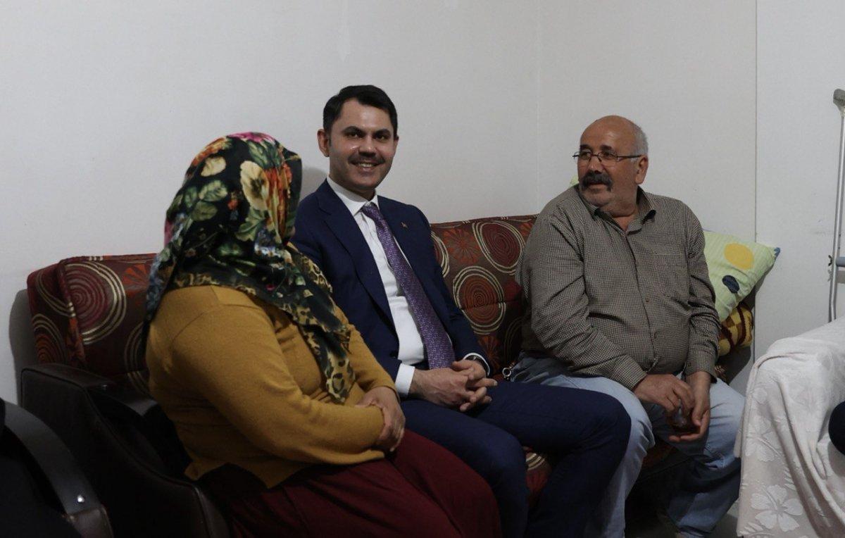 Murat Kurum, Sincan’da Aydın Ailesi'ni ziyaret etti