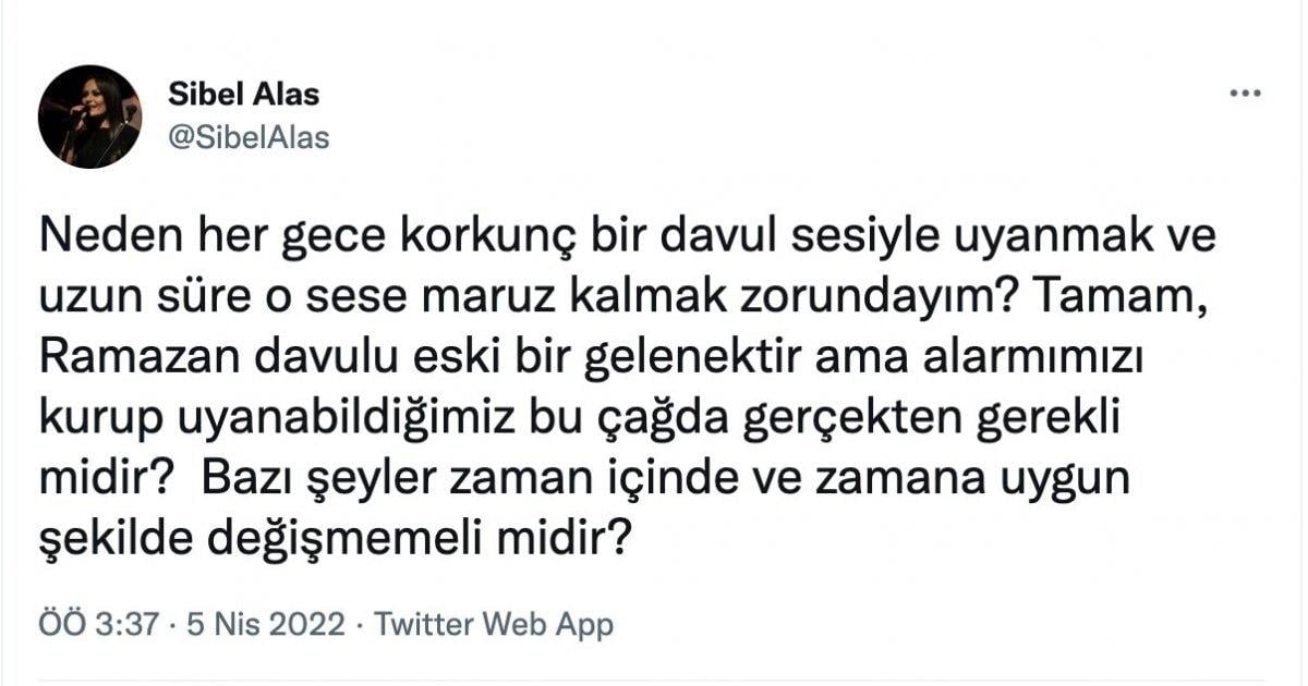 Sibel Alaş: Neden her gece korkunç davul sesine maruz kalıyorum